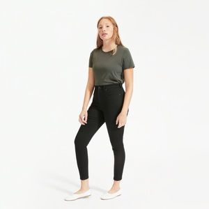 Everlane Authentic Stretch Black Ankle Jeans